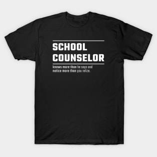 School Counselor Meaning T-Shirt